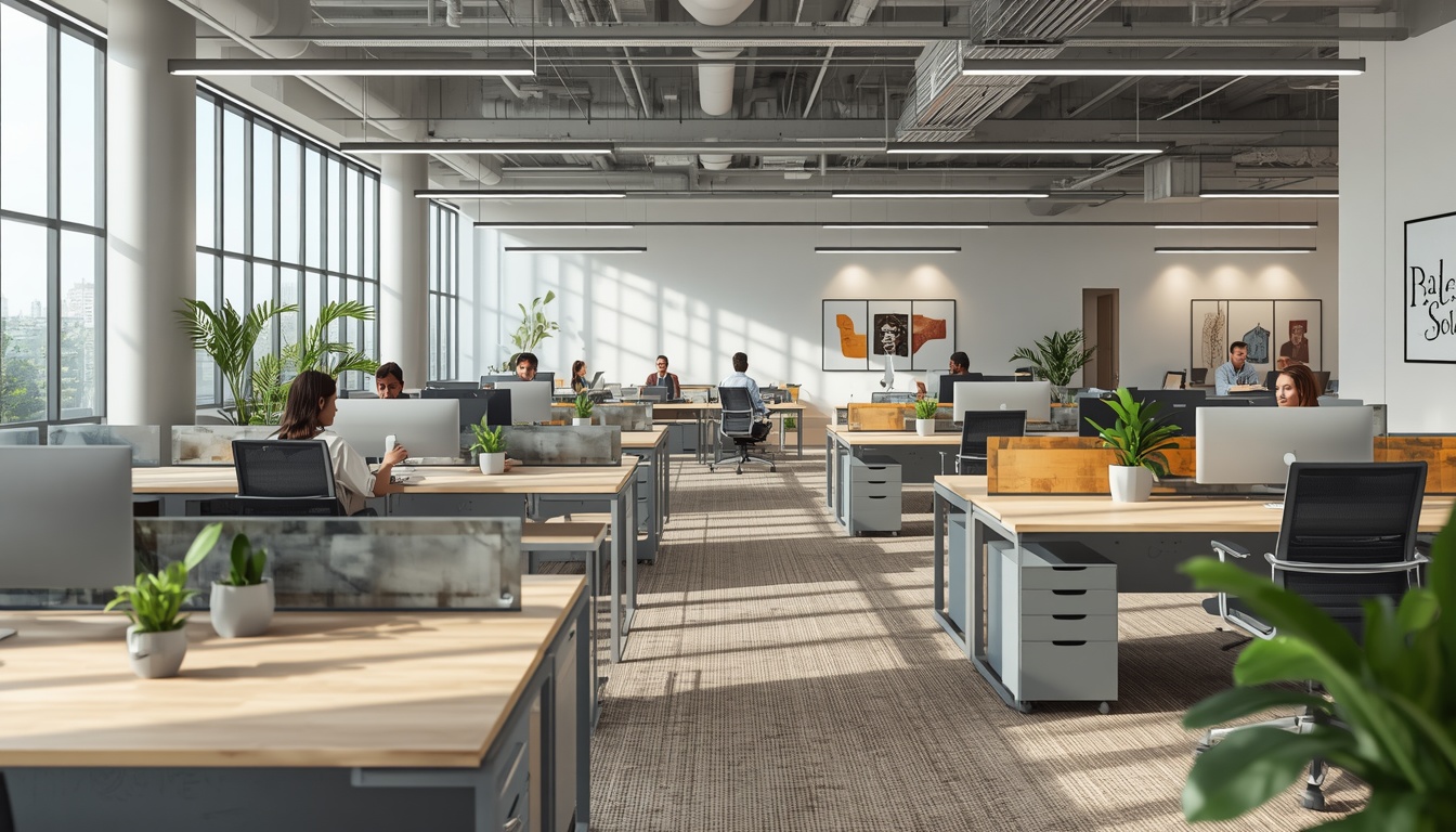 Collaborative office environment prepared for ergonomic assessment